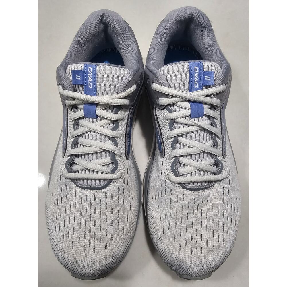 Brooks Dyad 11 Running Shoes Men’s US 9 D Gray Blue Walking Athletic Sneakers 12